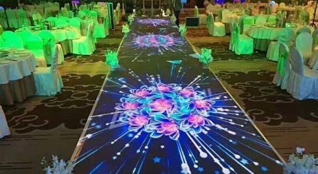 Интерактивный светодиодный дисплей Floor Dance для свадебной сцены