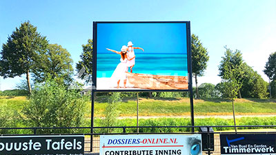 Нидерланды полюс установлен рекламный дисплей