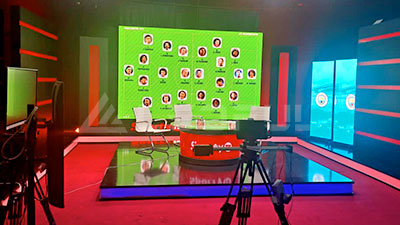 Нигерия спортивного вещания студии небольшой шаг светодиодный экран